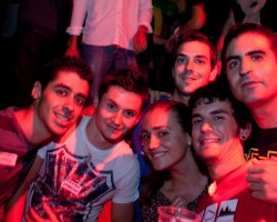 Big city party on the streets