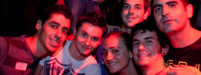 Big city party on the streets